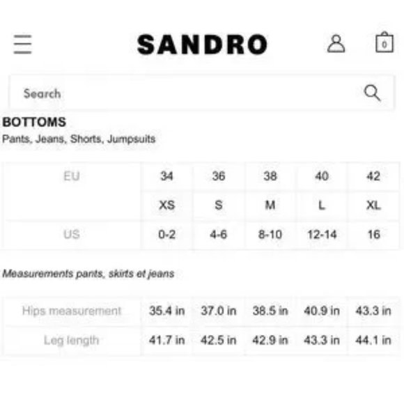 Sandro Pants Stainy Plaid Check Tapered Ankle Crop Neutral Work Modern Sz 34 XS - Picture 11 of 14